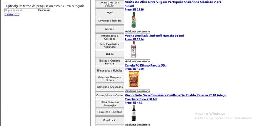 Front-end Online Store